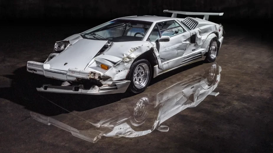 Leilão Lamborghini Countach - Wolf of Wall Street - 3/4 de frente