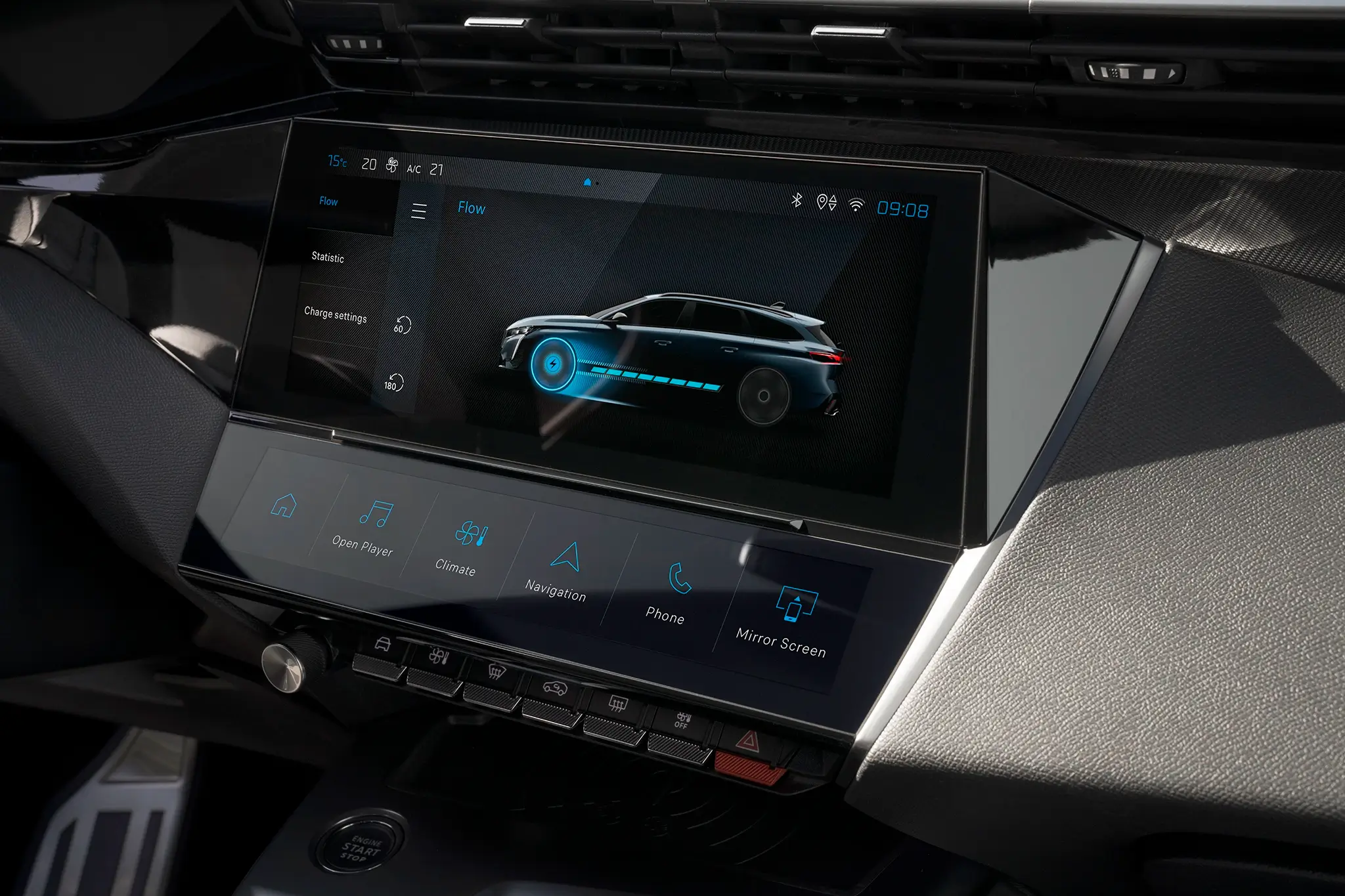 Peugeot 308 SW - monitor do sistema