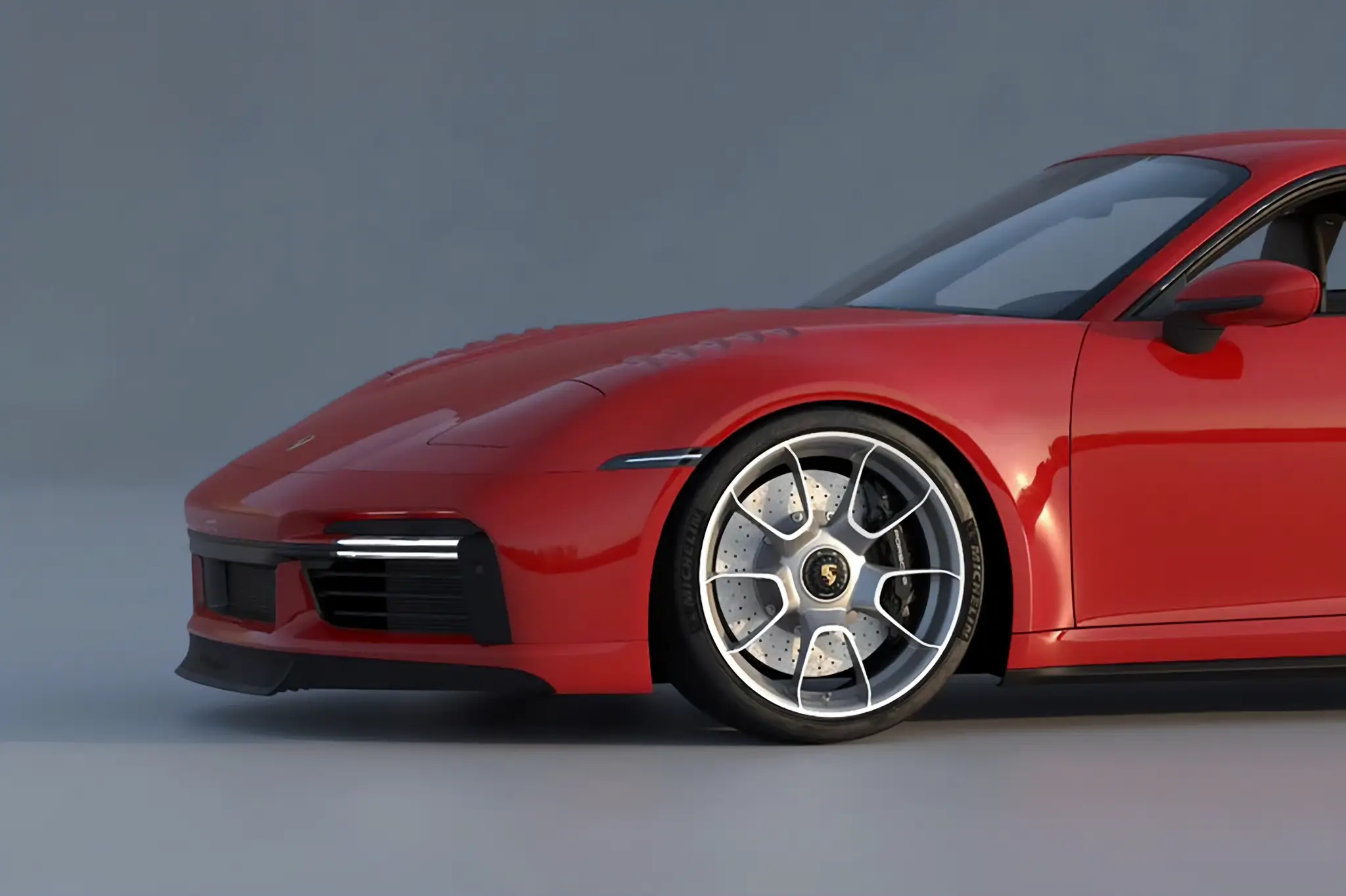 Porsche 911 "Slant Nose" 2023 - detalhe da frente