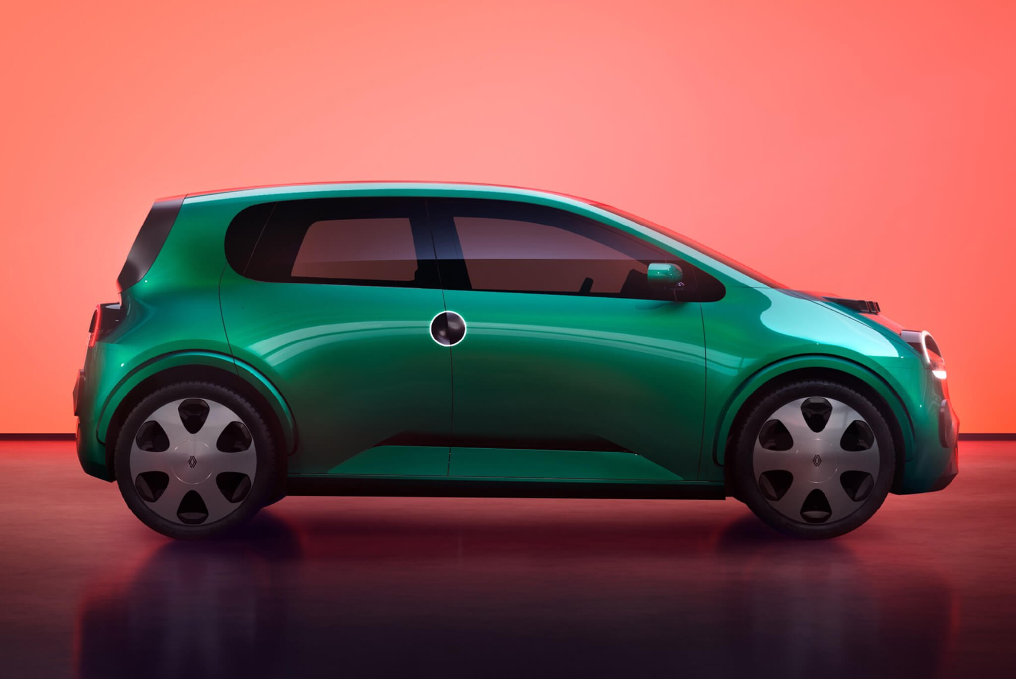 Renault Twingo elétrico perfil