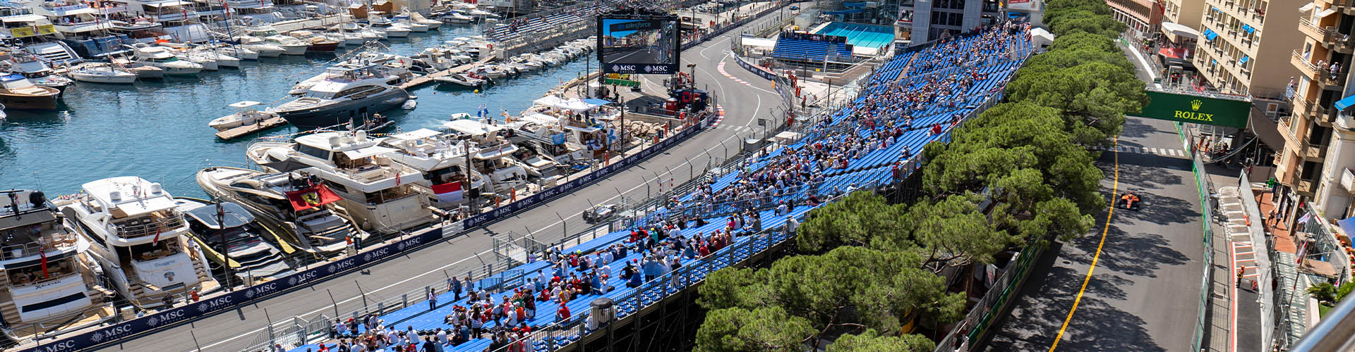Vista para o circuito do Mónaco Grand Prix