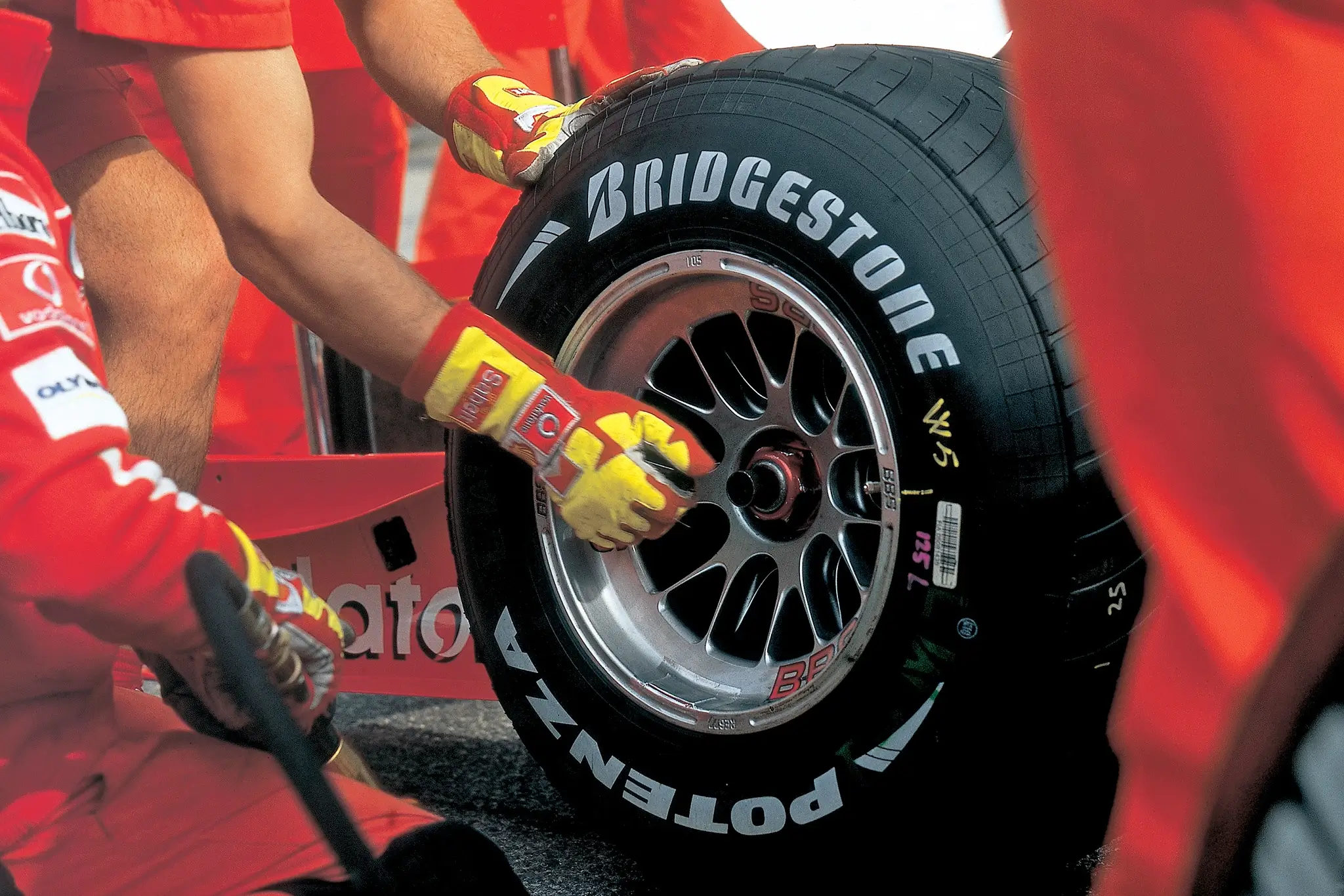 Jante BBS num Ferrari de Fórmula 1