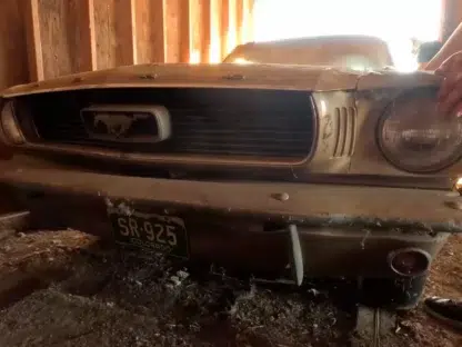 Ford Mustang barn find frente