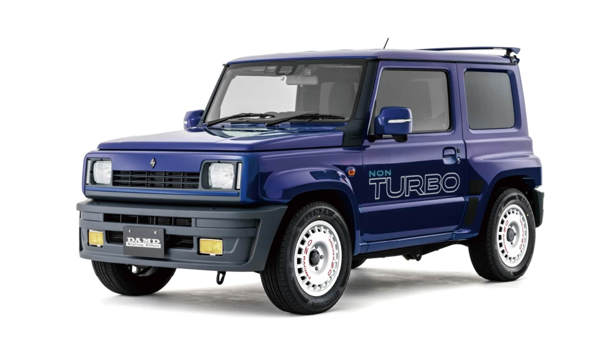 Suzuki Jimny 2024 perfil Renault 5 Turbo