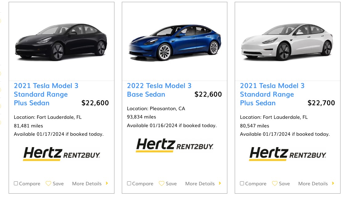 Hertz está a vender Tesla Model 3 ao desbarato. Estas são as razões