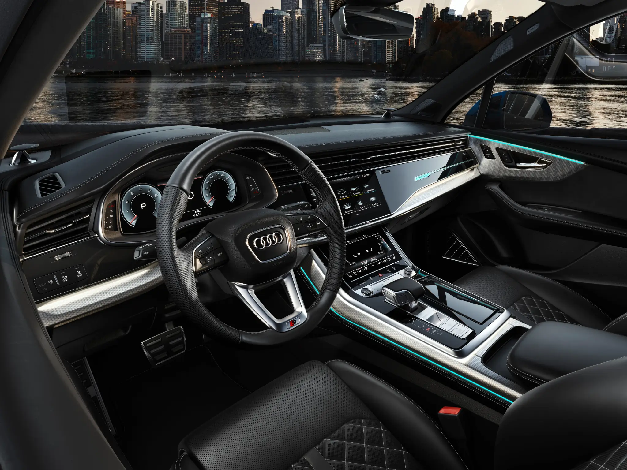 Interior do Audi Q7 