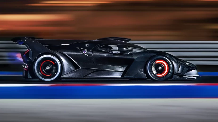 Bugatti Bolide em testes - discos incandescentes