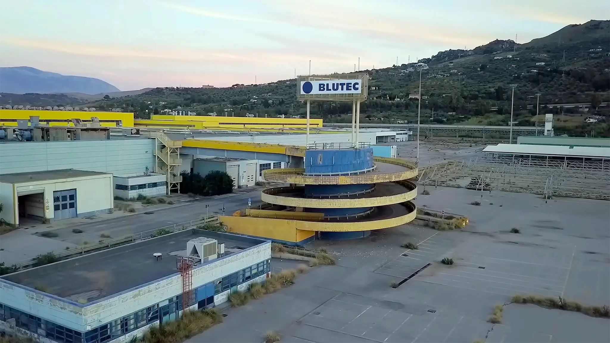 Antiga fábrica da Fiat em Termini Imerese - Vista aérea