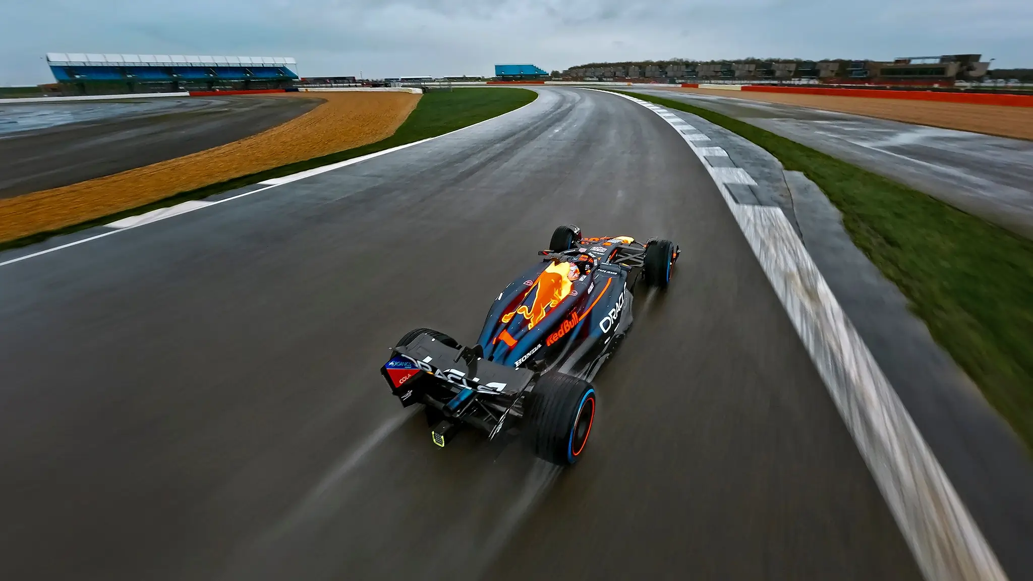 Red Bull F1 Drone Max Verstappen - Vista superior