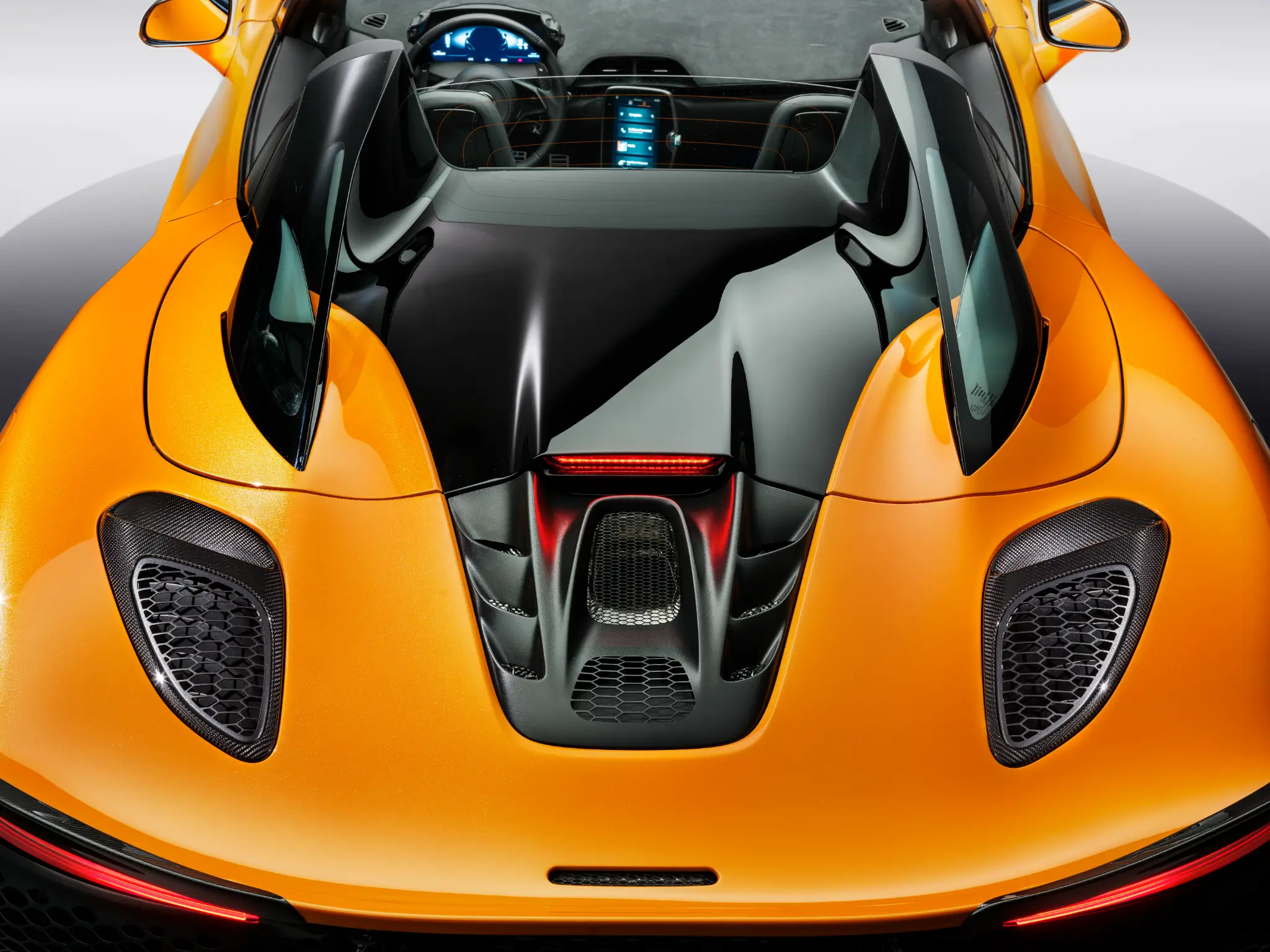 McLaren Artura Cabrio vista de topo traseira