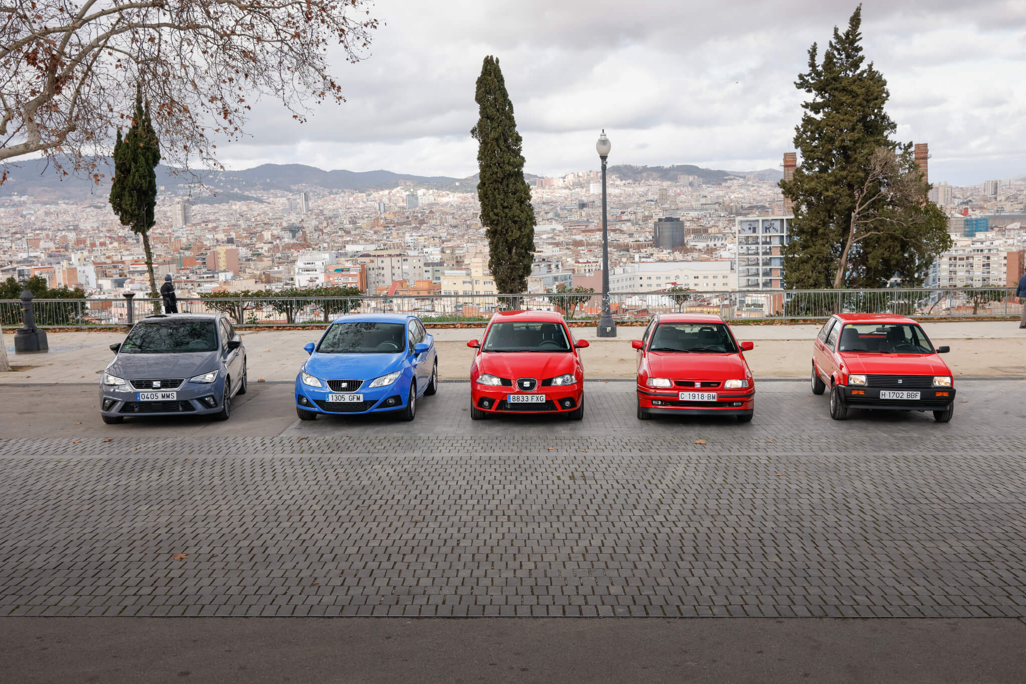 5 gerações do SEAT Ibiza