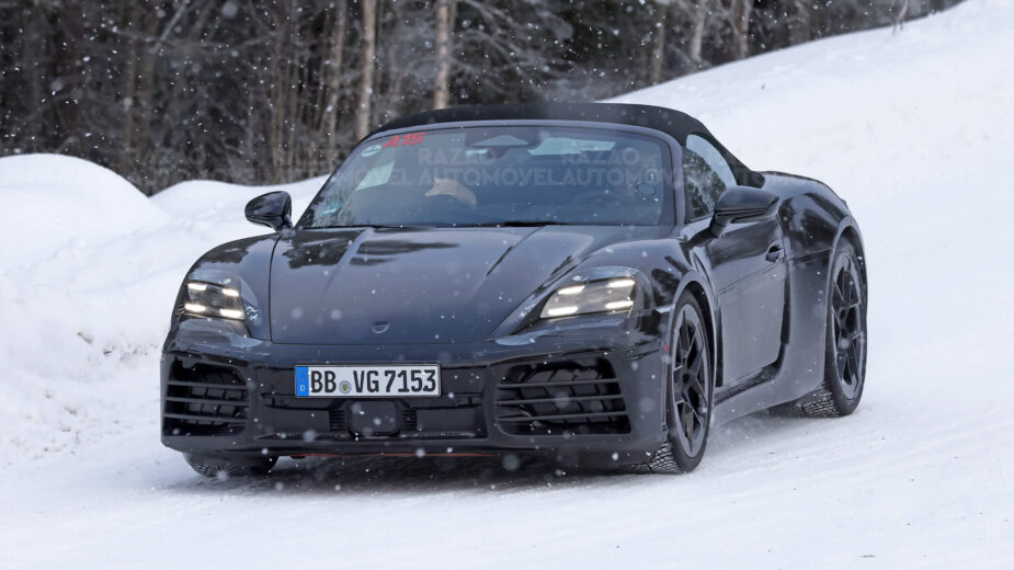 fotos-espia Porsche 718 Boxster elétrico