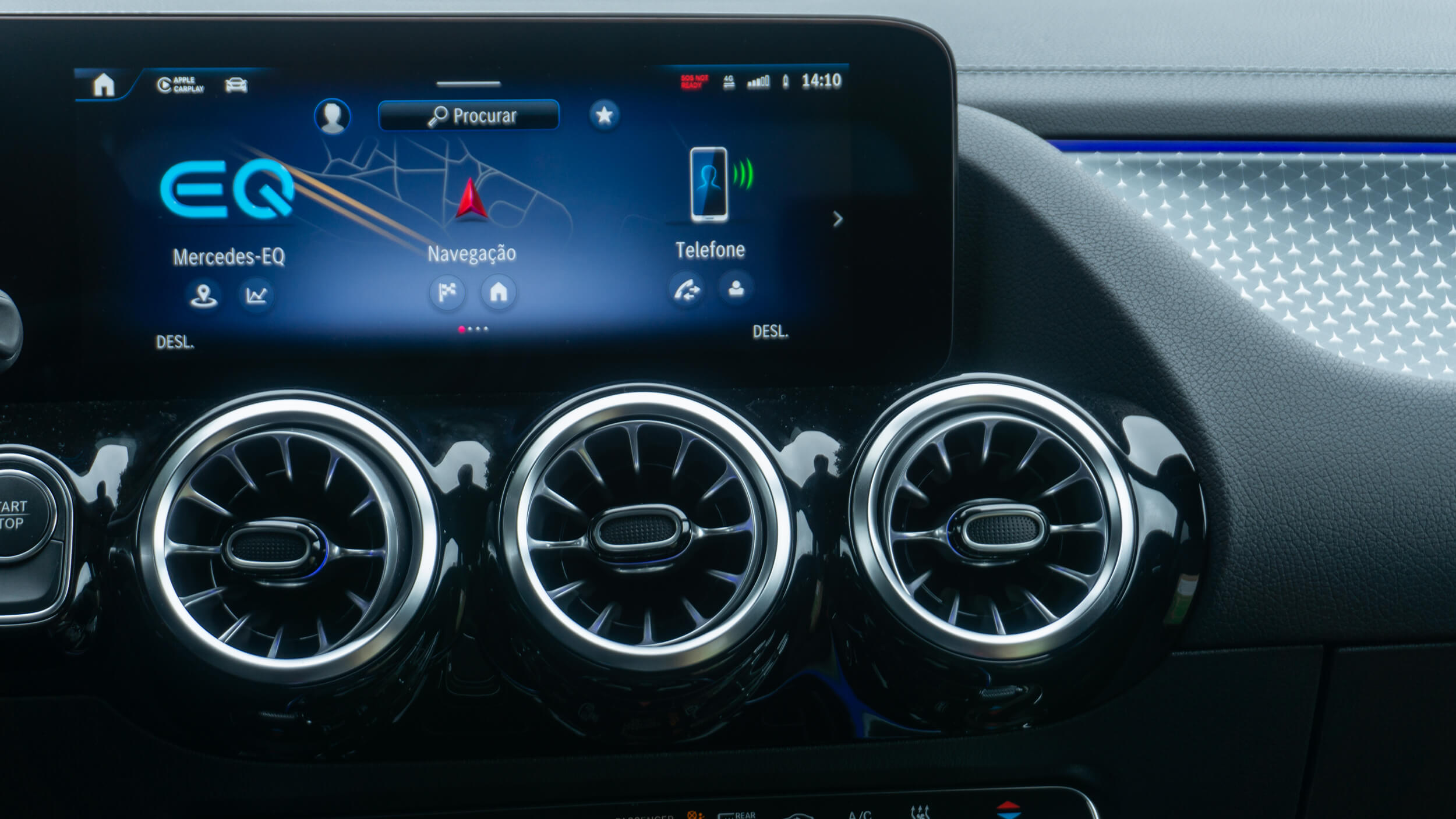 Mercedes-Benz EQA 250+ ecrã