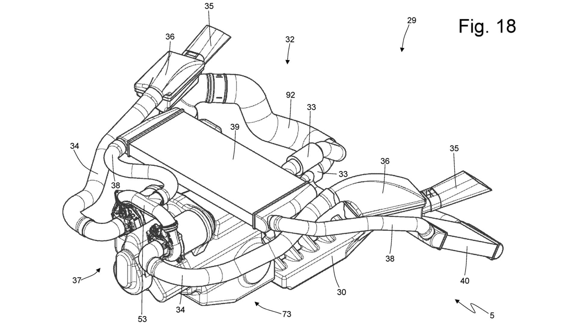 Patente de motor Ferrari