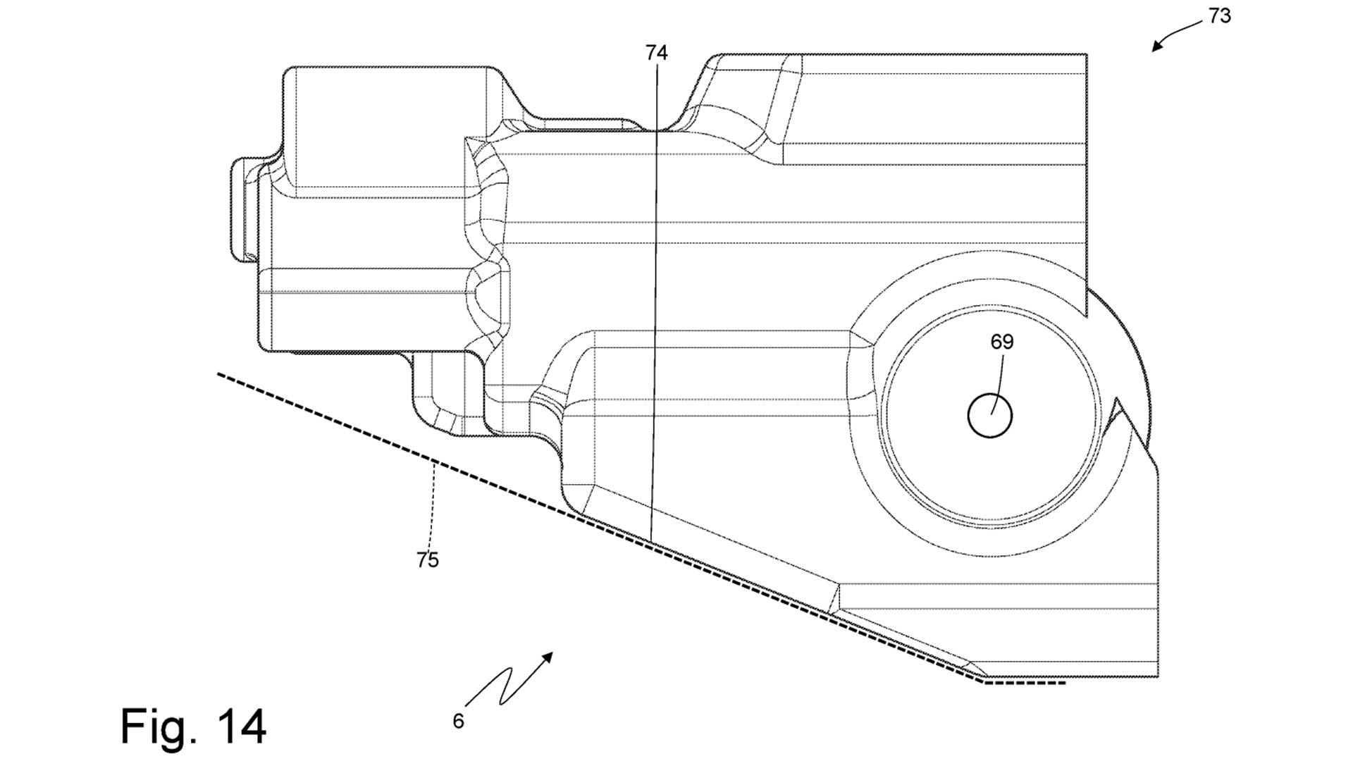 Patente de motor Ferrari em posição invertida