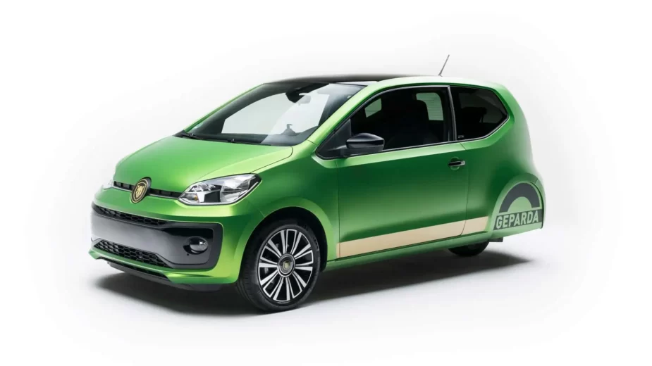 Volkswagen up! triciclo, frente 3/4