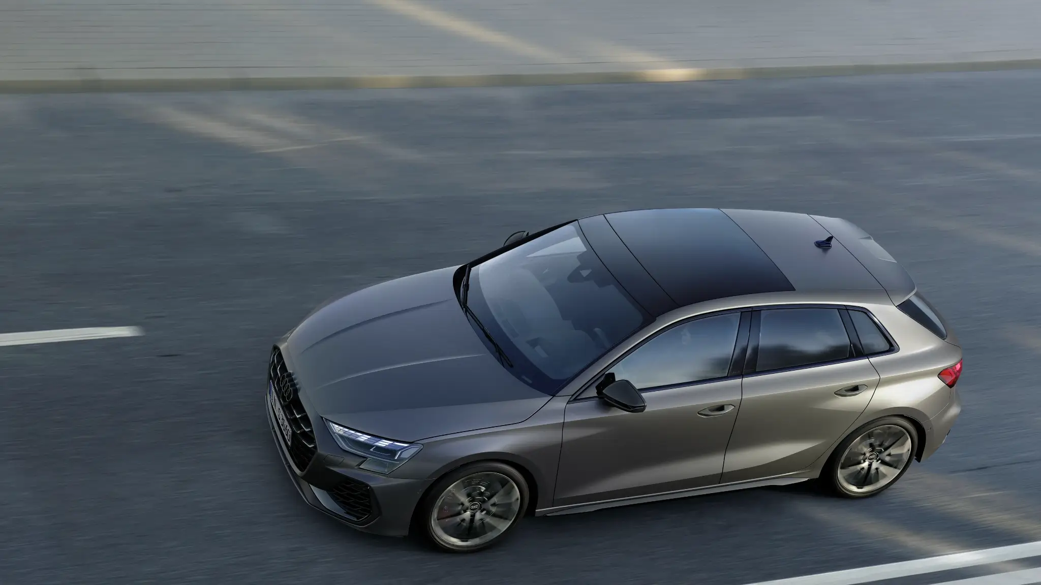 Audi S3 panorâmica de cima