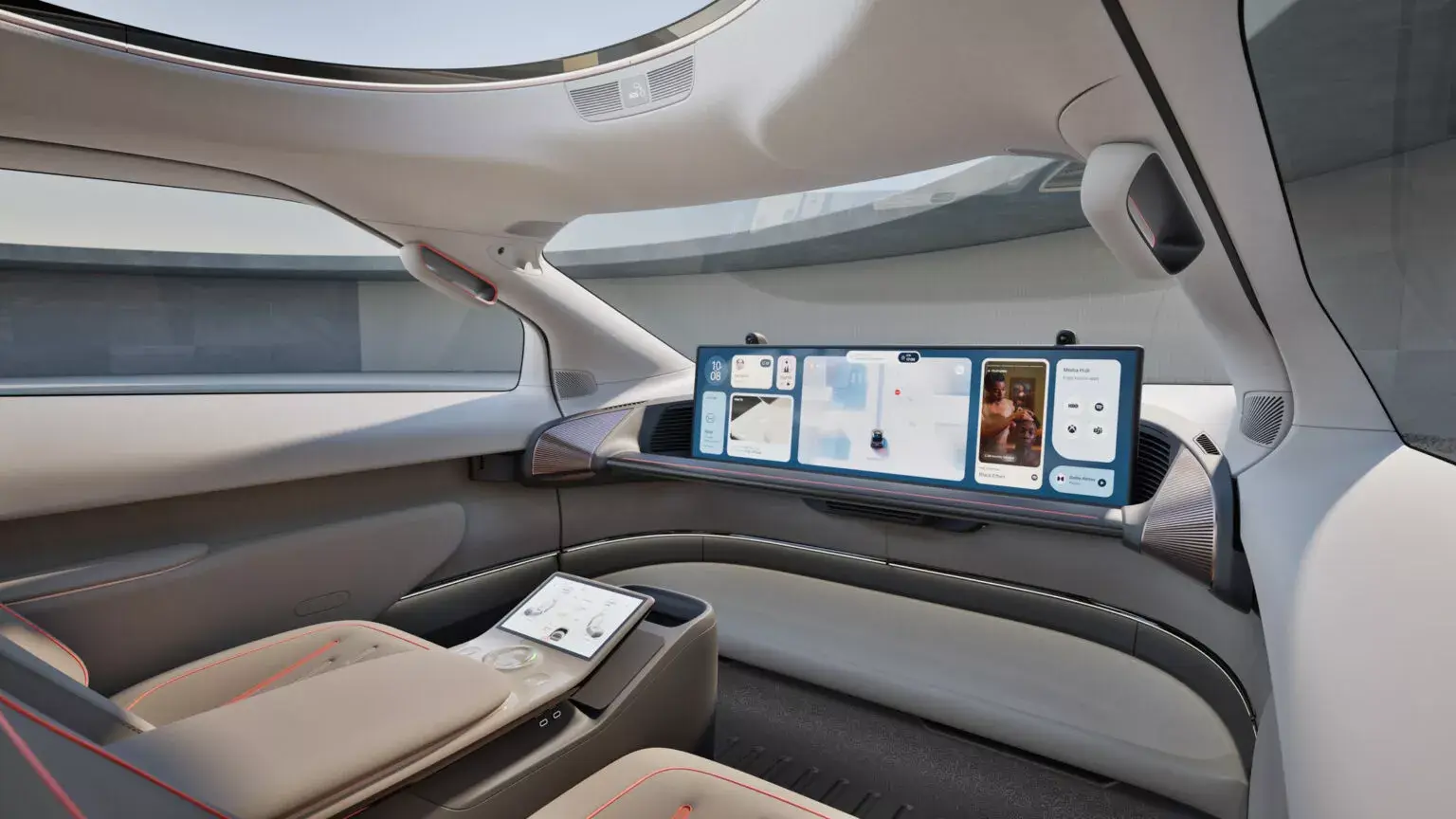 Verne robô táxi interior