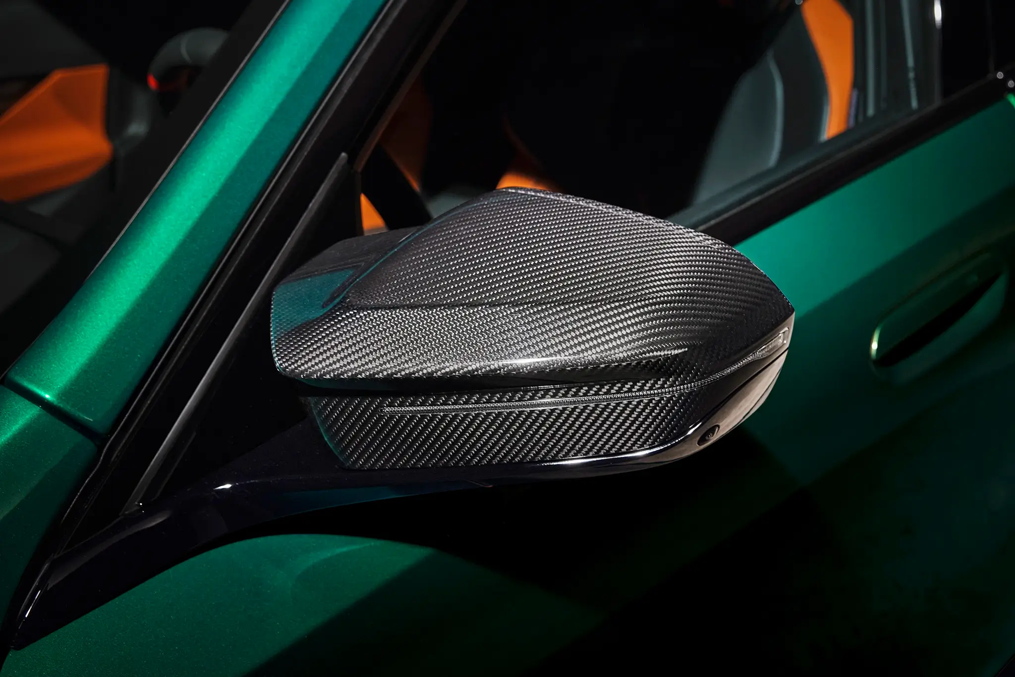 BMW M5 - capas dos espelhos em fibra de carbono