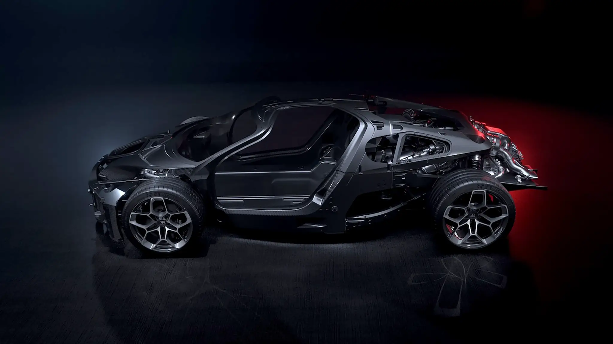Bugatti Tourbillon - estrutura