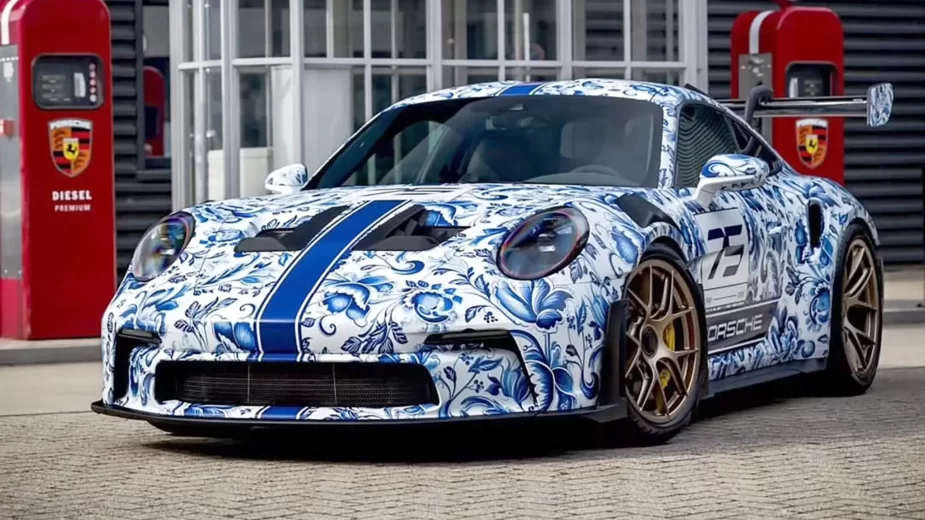 Porsche 911 GT3 RS Delfts Blauw - 3/4 de frente