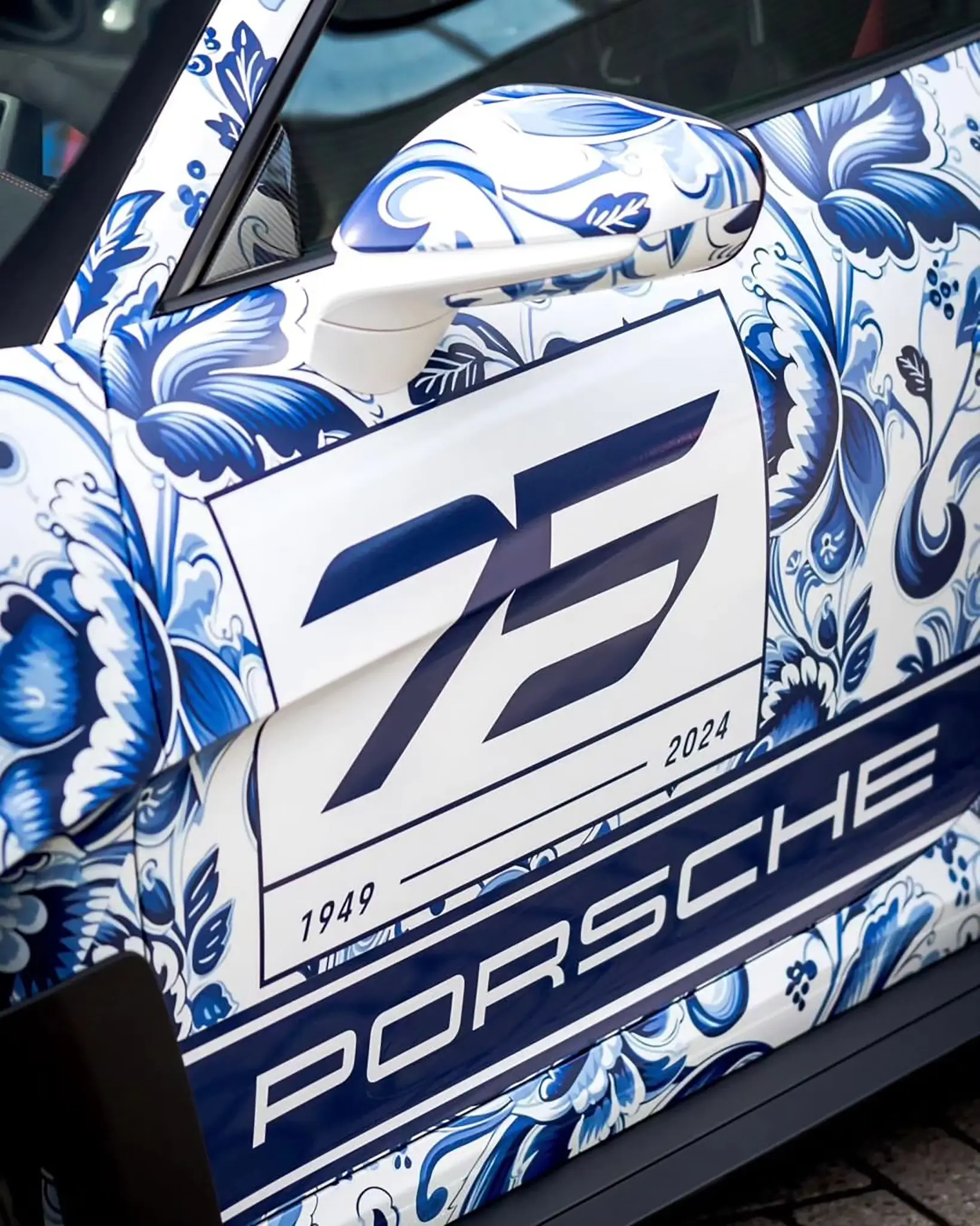 Porsche 911 GT3 RS Delfts Blauw - decoração da porta