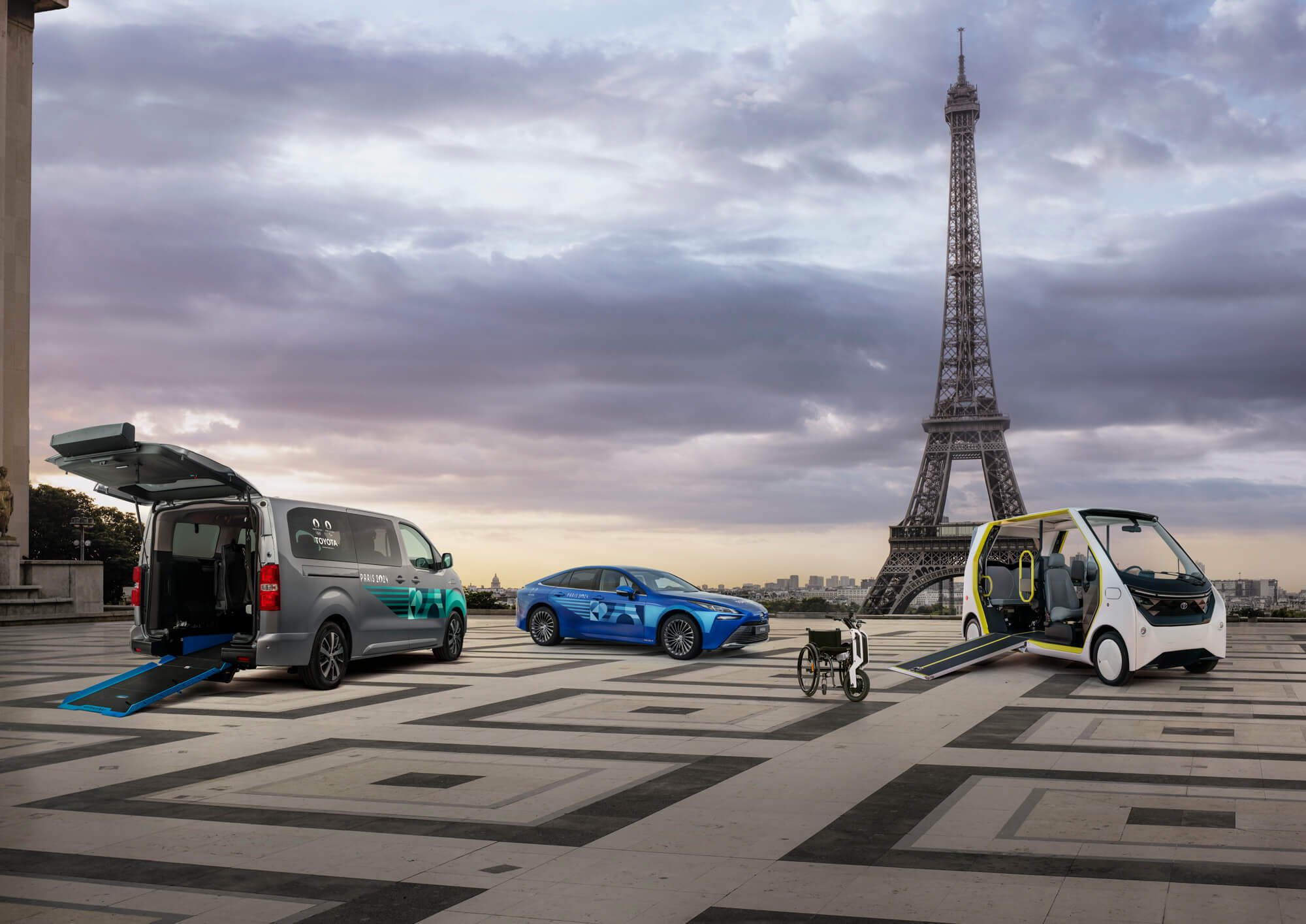 Veículos Toyota que vão estar nos Jogos Olímpicos Paris 2024