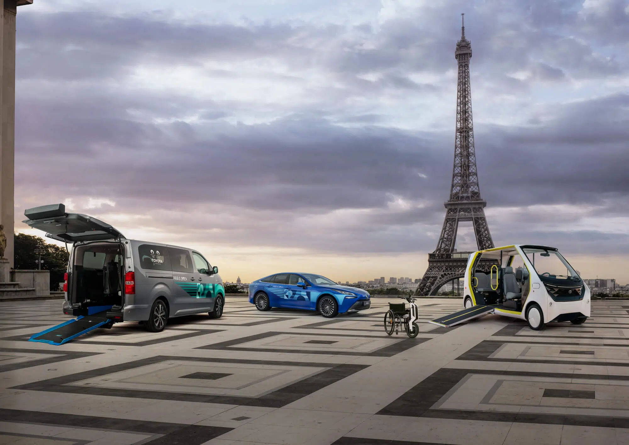 Veículos Toyota que vão estar nos Jogos Olímpicos Paris 2024