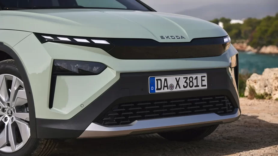 Skoda Elroq - detalhe da frente