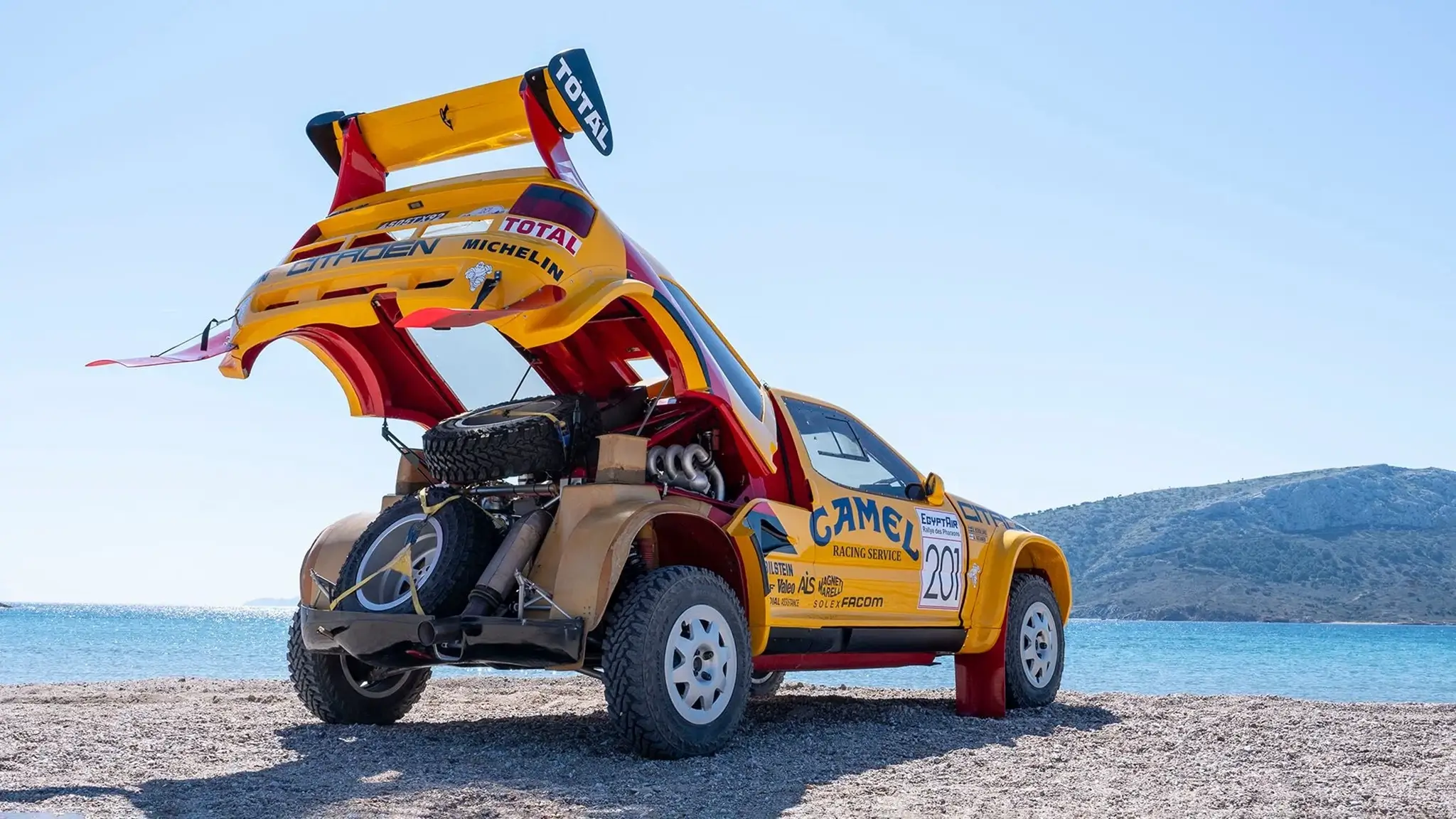 Citroën ZX Rallye Raid - compartimento do motor