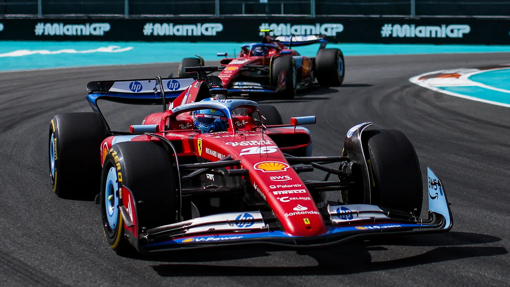 Ferrari - Leclerc e Sainz 2024 em Miami