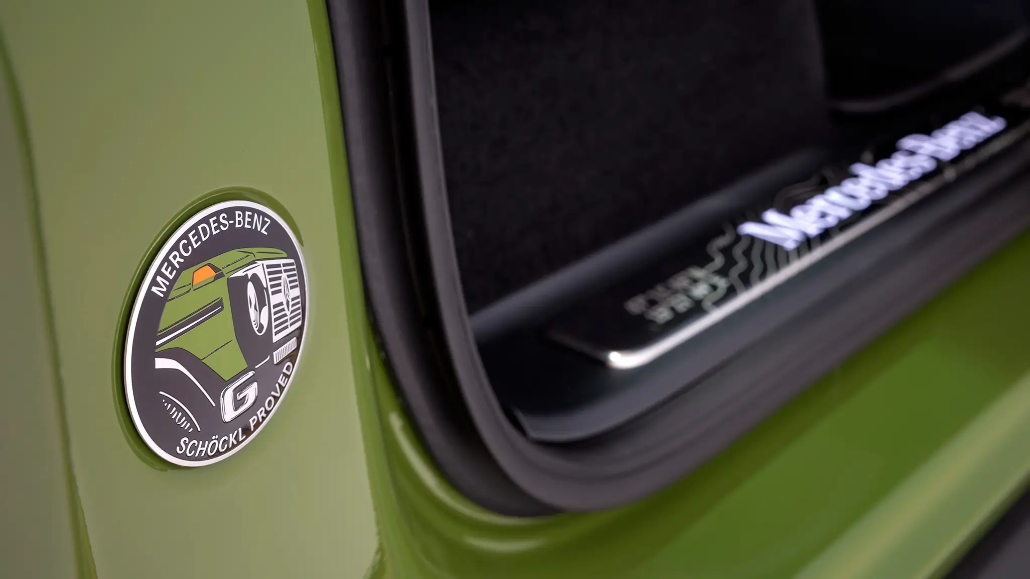 Mercedes-Benz Classe G - logótipo de aprovação em Schockel