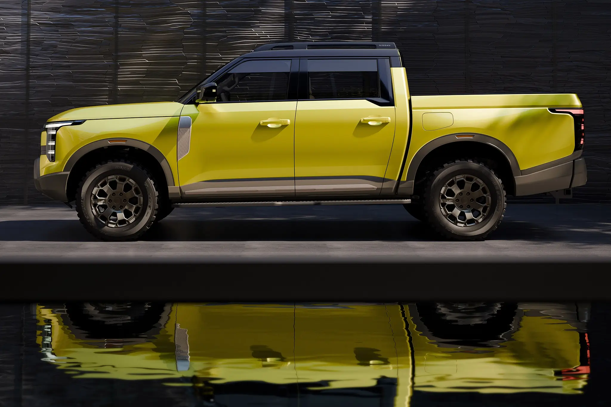 Nissan Frontier Pro PHEV - vista de perfil