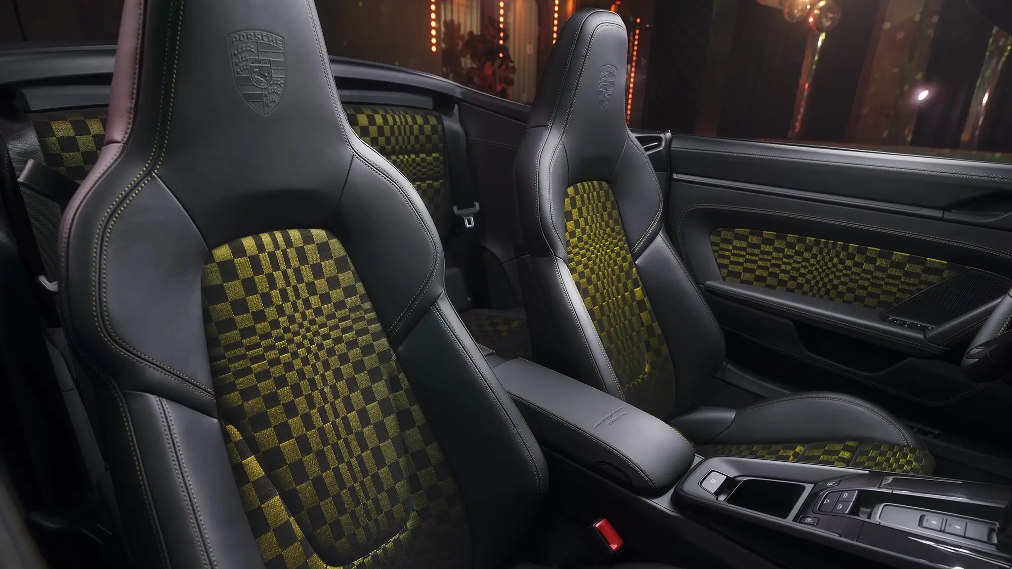 Porsche 911 Spirit 70 - assentos com padrão exclusivo