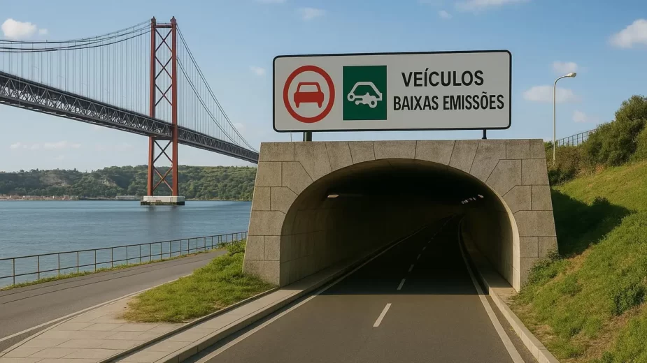 Entrada túnel Trafaria-Algés
