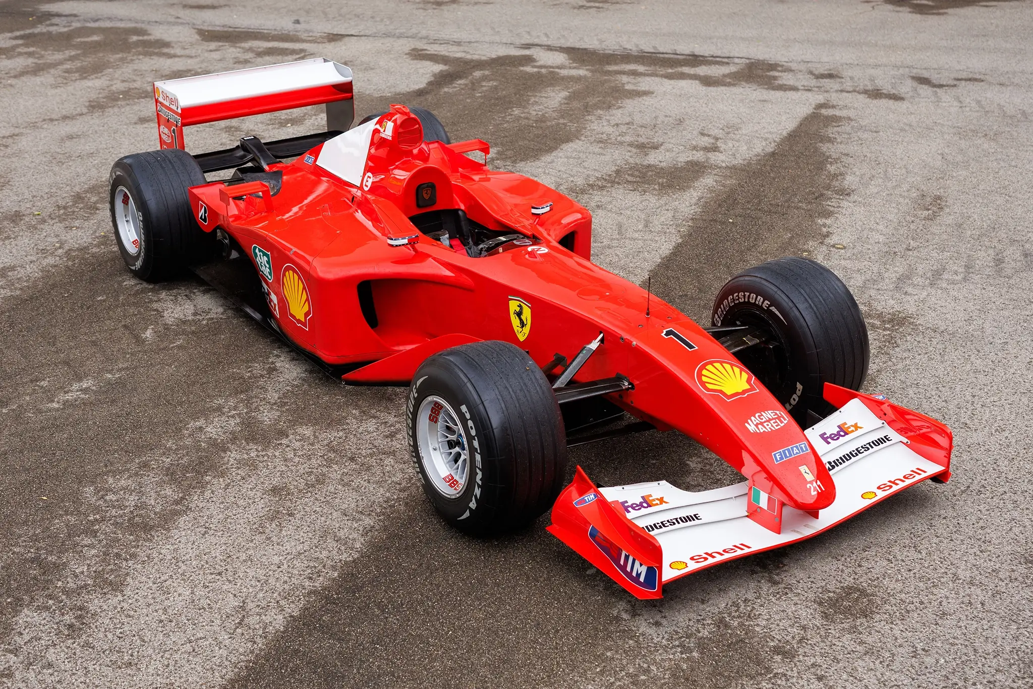 Ferrari F2001 Schumacher - vista superior