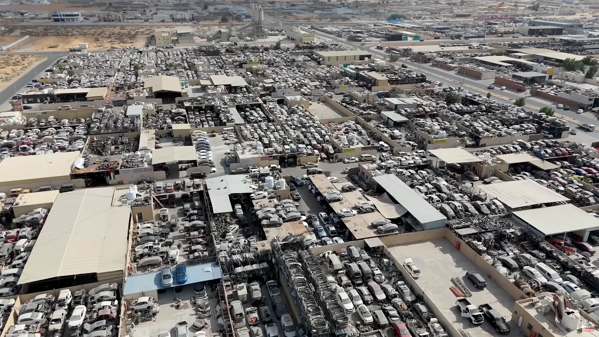 Ferros-velhos Dubai - imagem geral de drone