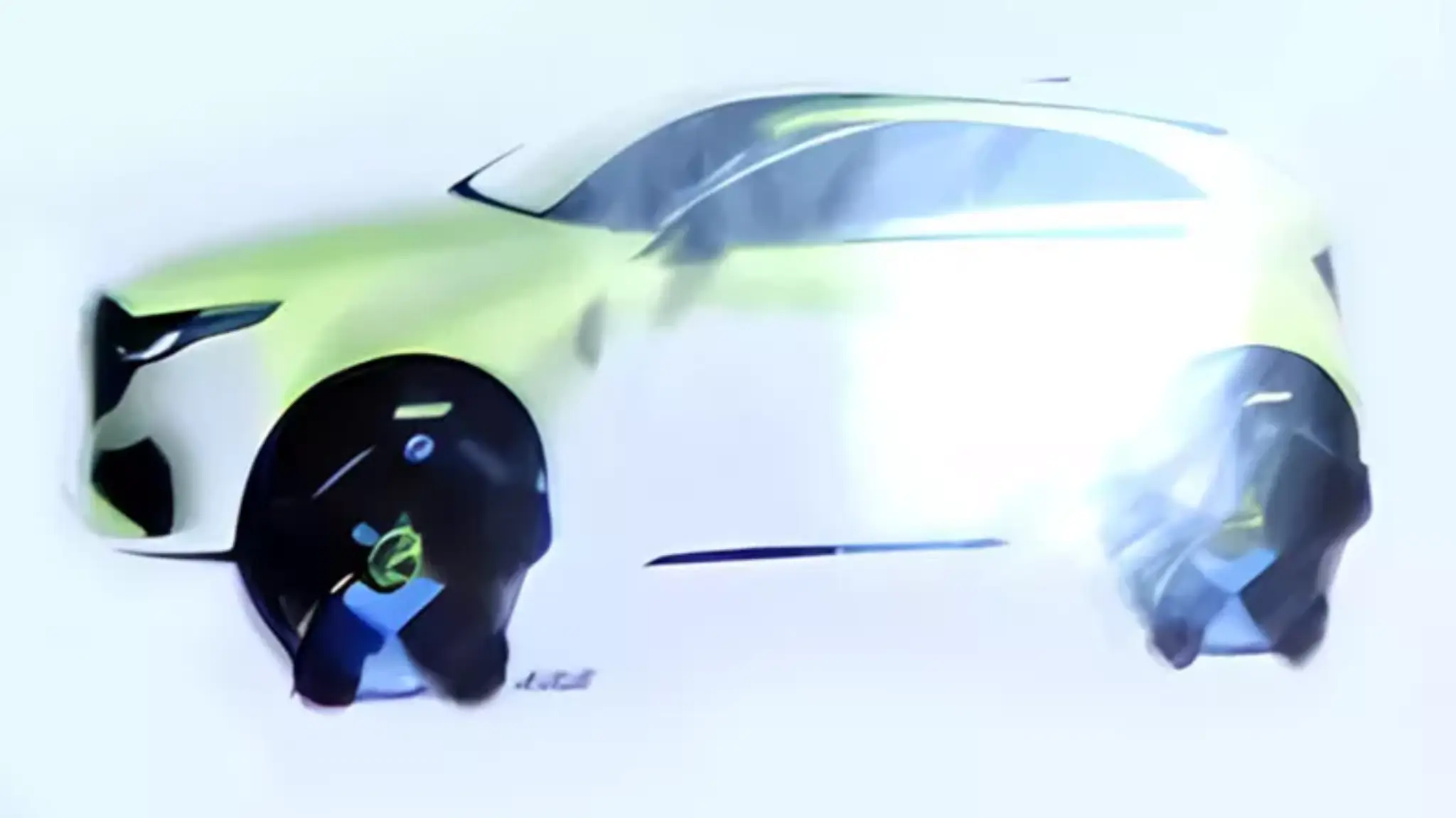 Mazda CX-20 esboços dianteira