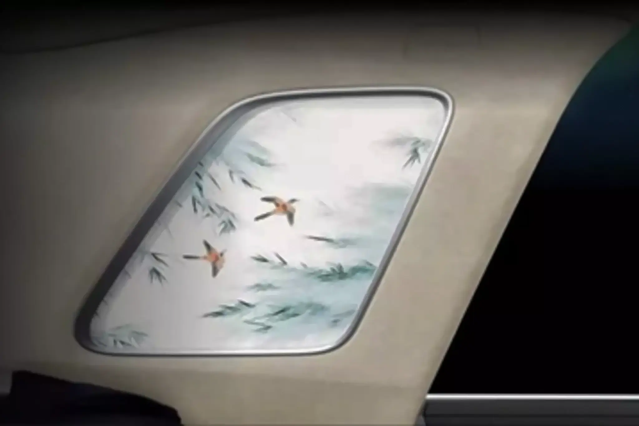 Hongqi Golden Sunflower - detalhe do interior