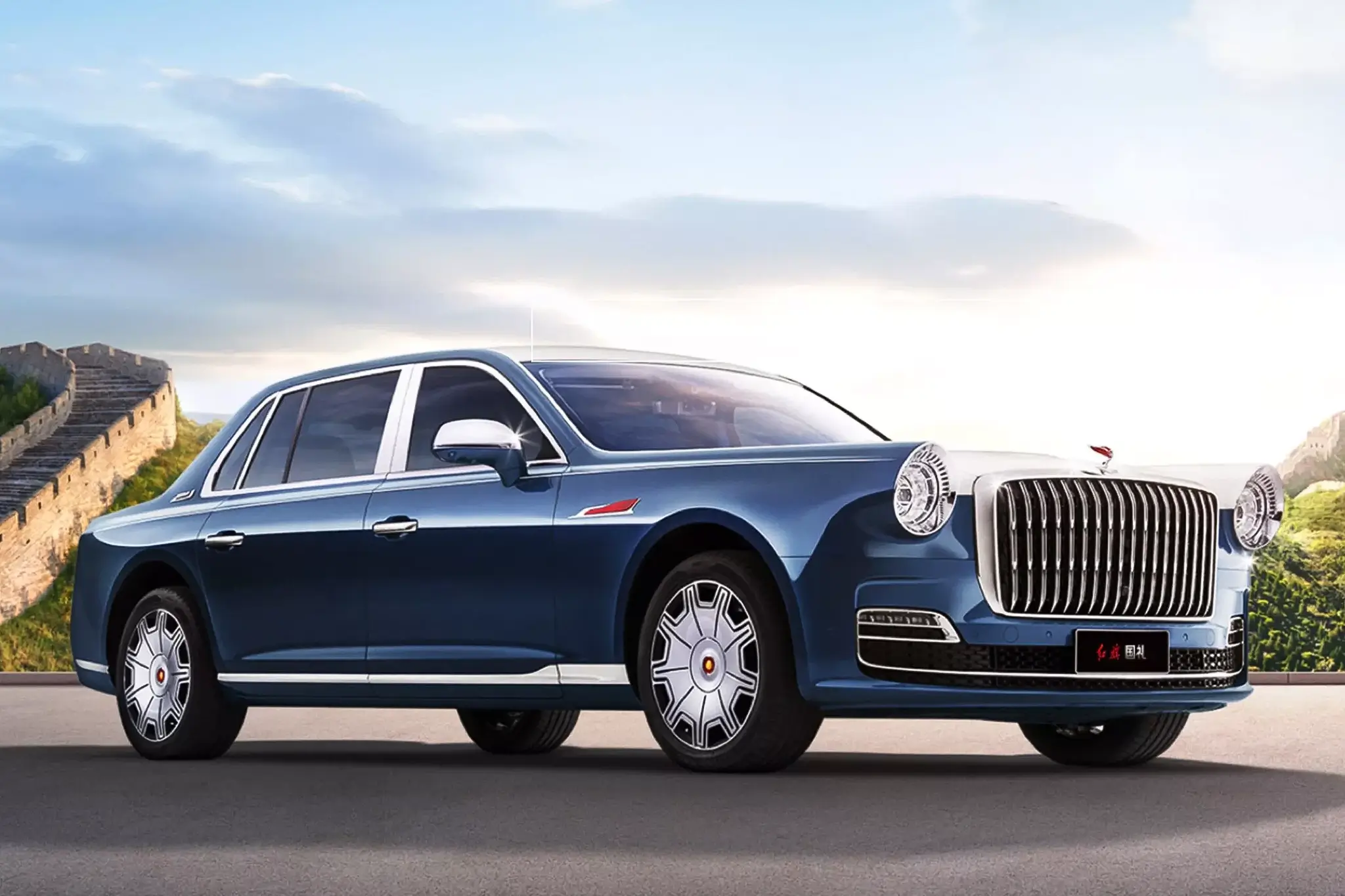 Hongqi Golden Sunflower - 3/4 de frente