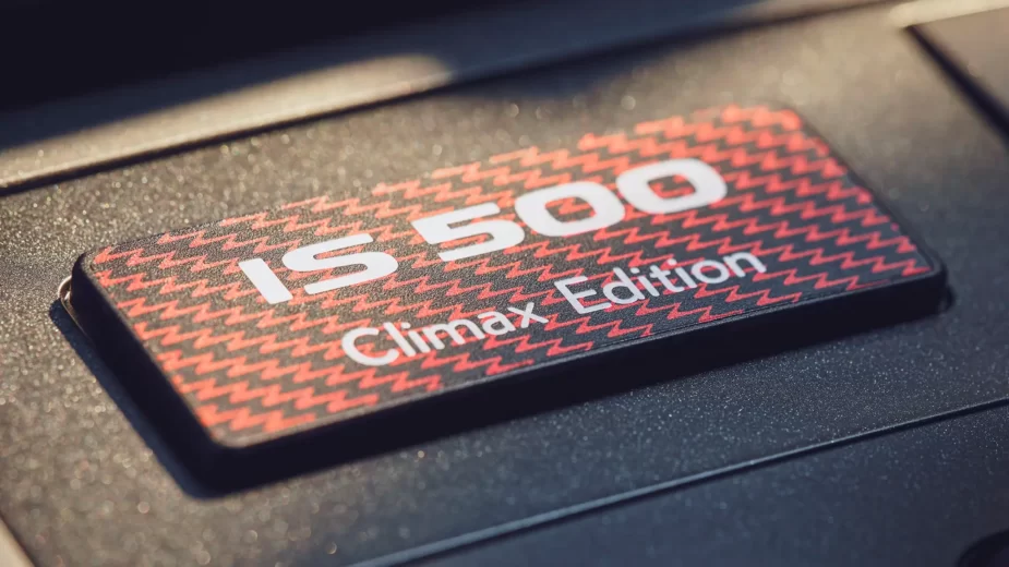 Lexus IS 500 Climax Edition - chapa identificativa