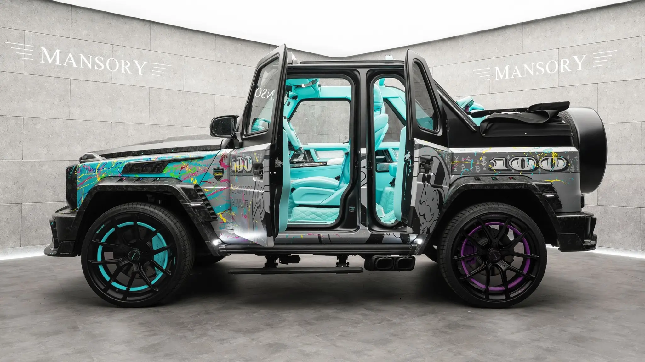Mansory AL3C MONO907Y - lateral de portas abertas