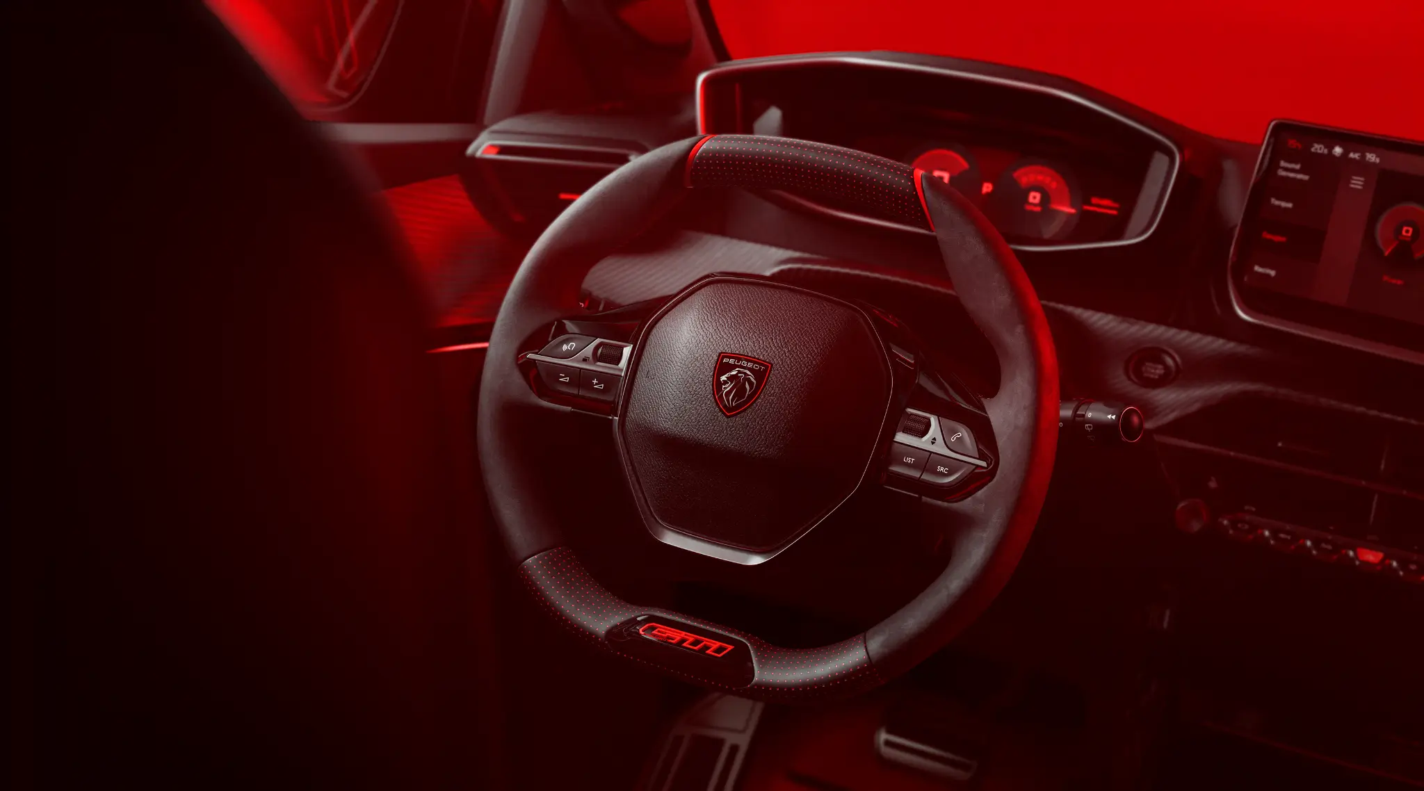 volante do peugeot e-208 gti