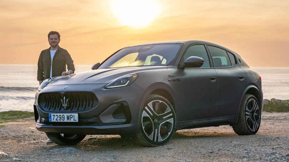 Diogo Teixeira com Maserati Grecale Folgore
