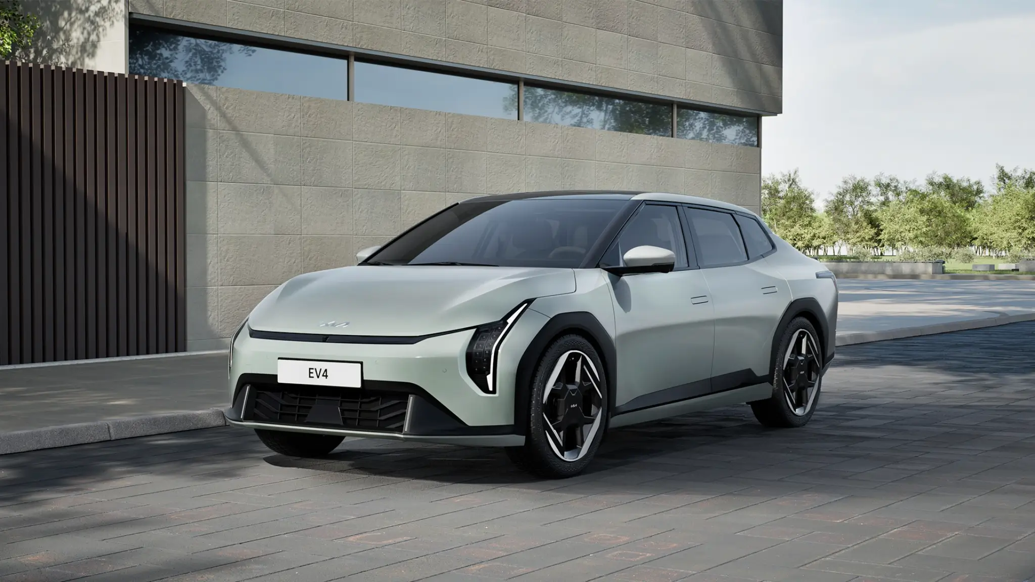 Kia EV4 Fastback dianteira 3/4