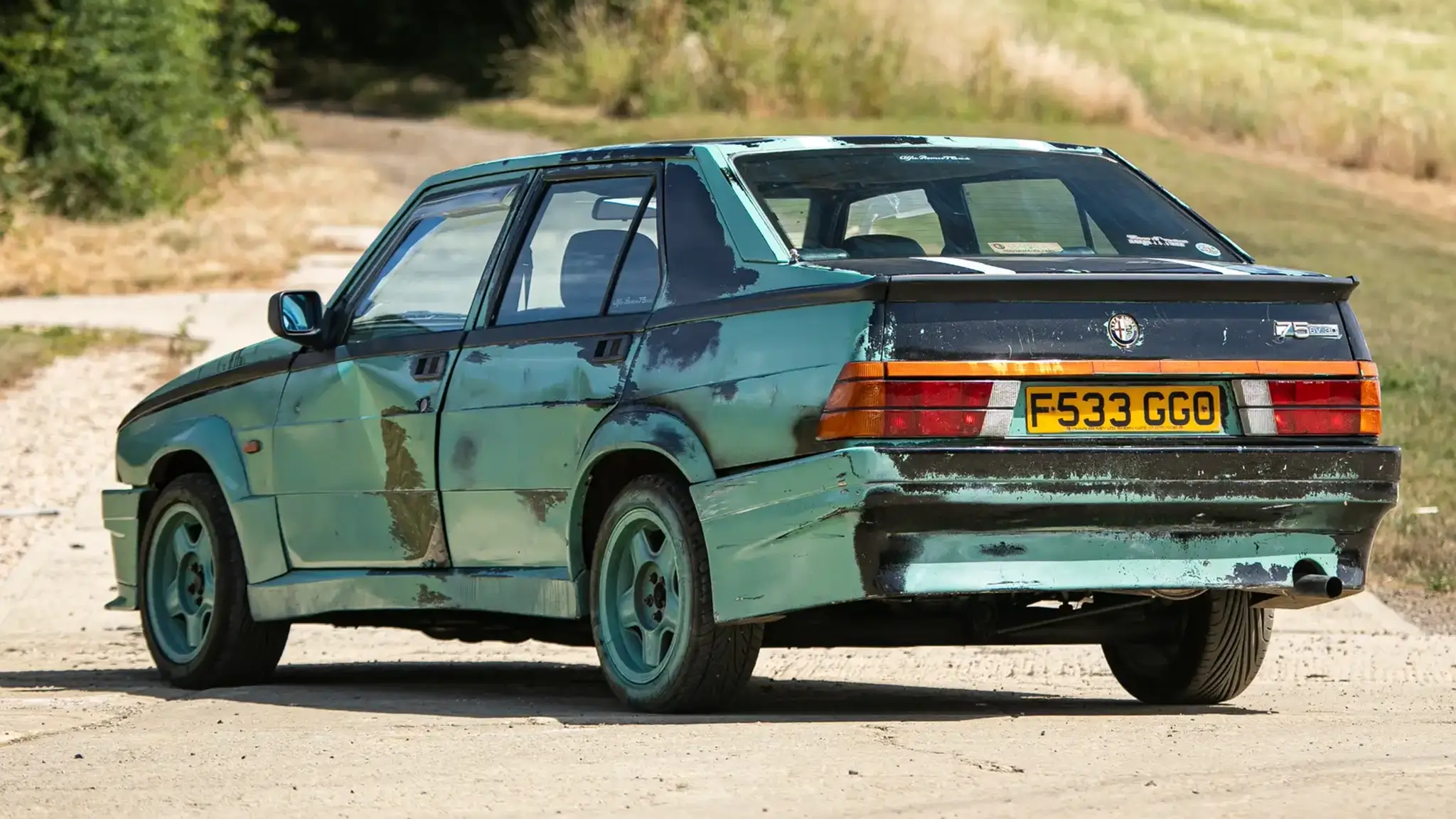 Alfa Romeo 75 Jeremy Clarkson Top Gear - 3/4 de traseira