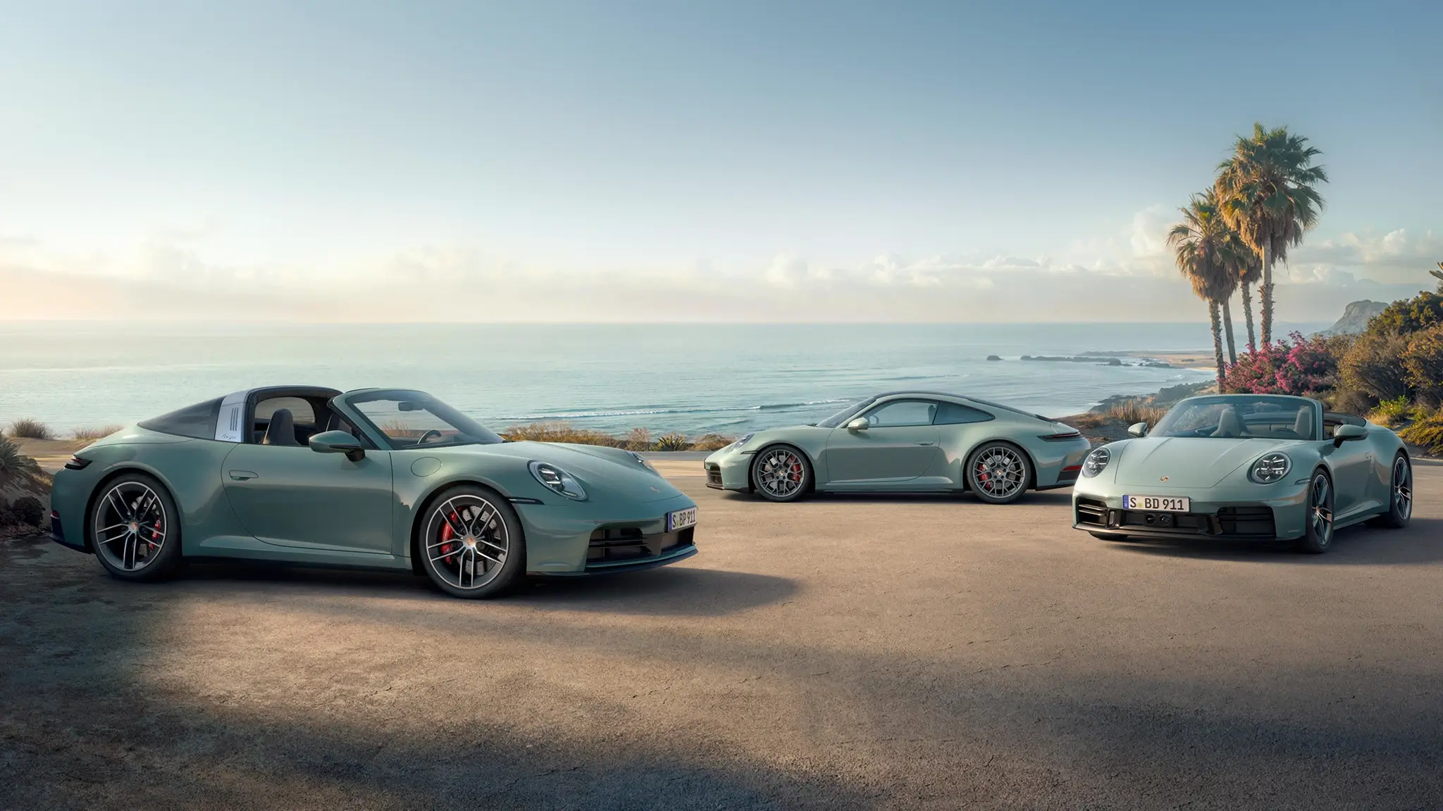 Porsche 911 Carrera 4S - três formatos de carroçaria