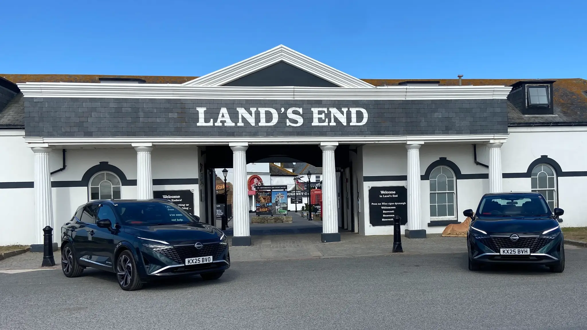 Nissan Qashqai e-Power travessia Reino Unido Land's End