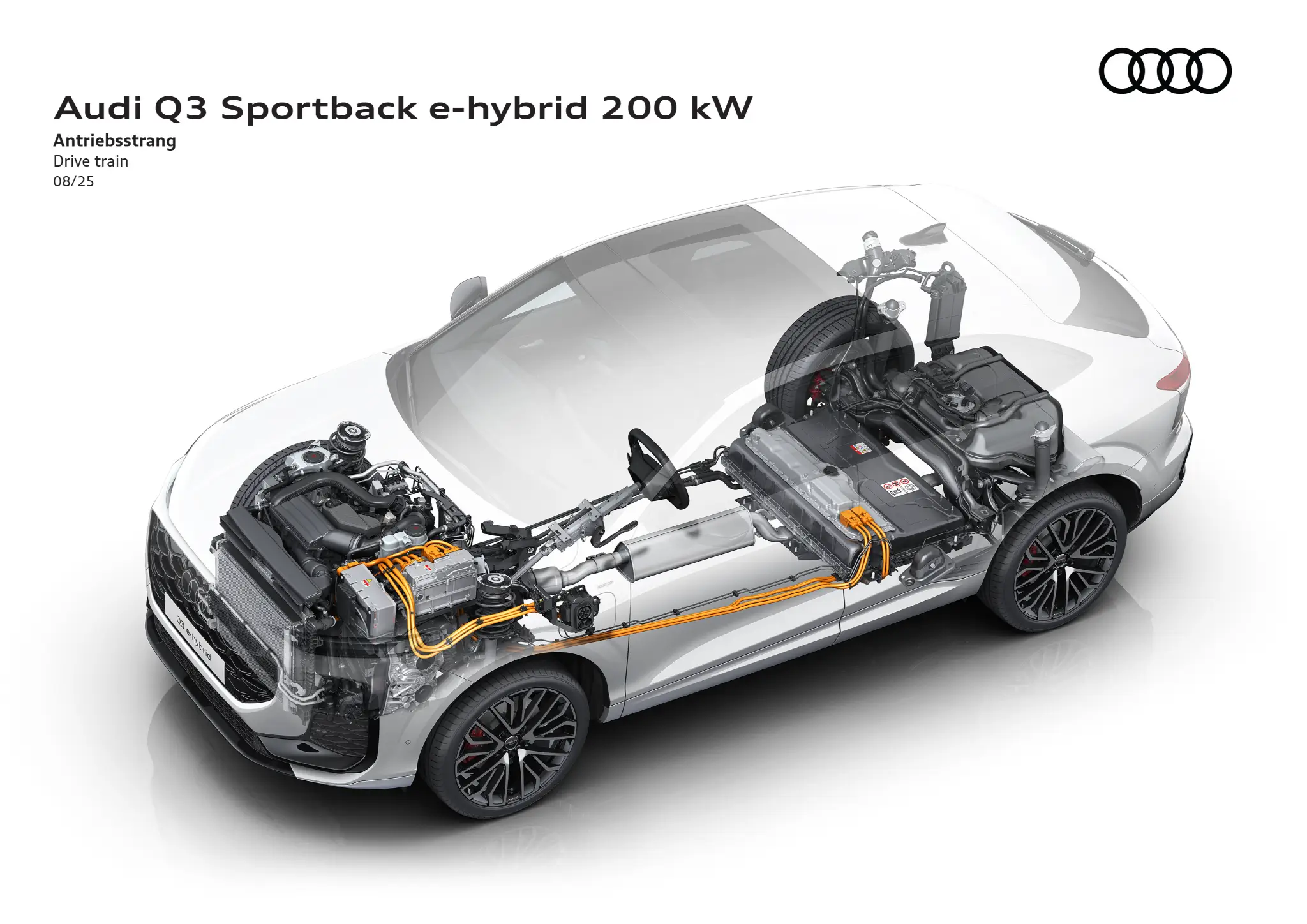 Sistema híbrido plug-in do novo Audi Q3 Sportback