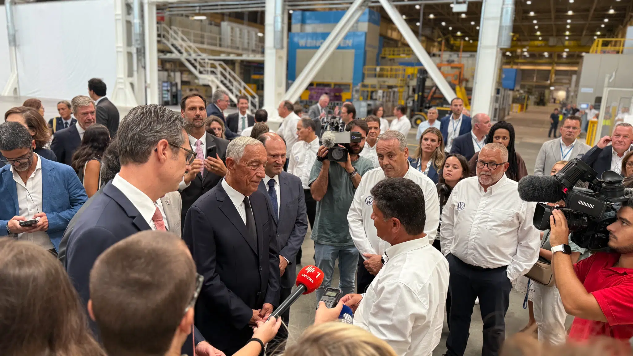 Marcelo Rebelo de Sousa na Volkswagen Autoeuropa
